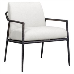 Mayer Modern Classic Black Aluminum Outdoor Lounge Chair