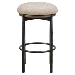 Cofer Modern Classic Beige Performance Swivel Counter Stool