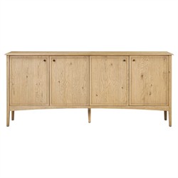 Adelaide Modern Classic Brown Aged Oak Media Console - 87"