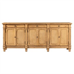 Marjorie French Country Bleached Wood Sideboard