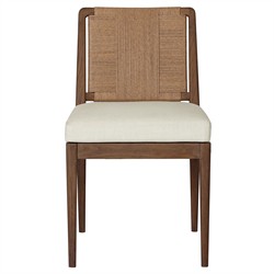 Russ Coastal Beach Toasted Brown Teak Outdoor Dining Chair
