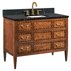 Cotswold Updated Traditional Bordeaux Wood Vanity Sink