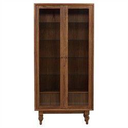 Vaughn Updated Traditional Brown Wood Cabinet