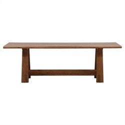 Oriven Rustic Lodge Natural Mango Wood Rectangular Dining Table - 92"