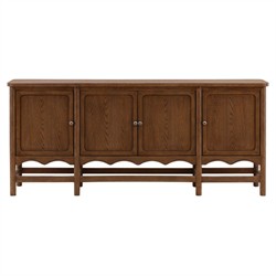 Solynne Updated Traditional Brown Wood Sideboard