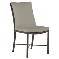 Monaco French Country Grey Sunbrella Outdoor Dining Chair