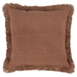 Danica Modern Classic Brown Linen Decorative Throw Pillow - 22x22