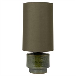 Faye Updated Traditional Dark Green Glazed Ceramic Table Lamp