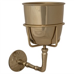 Solene Traditional Gold Wall Mounted Hanging Planter