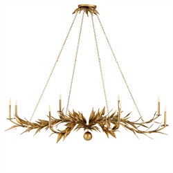 Aurelia Updated Traditional Branch Gold Steel Chandelier