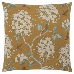 Alanis Updated Traditional Brown Floral Throw Pillow - 22x22