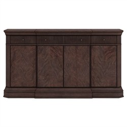 Ashton Updated Traditional Dark Brown Wood Buffet