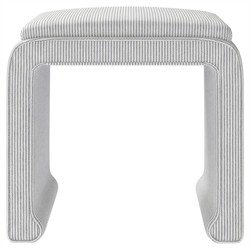 Worlds Away Edith Sea Breeze Sunbrella Interiors Stool