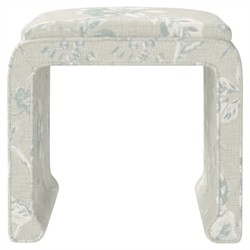 Worlds Away Edith Garden Mist Sunbrella Interiors Stool