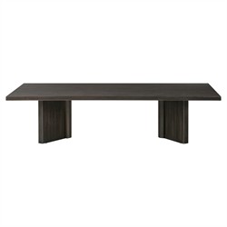 Jonathan Rustic Lodge Smoked Black Oak Rectangular Coffee Table