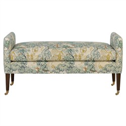 Oxford Willow Green Toile Bench