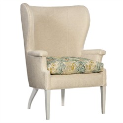 Ralph Willow Green Toile Wing Chair