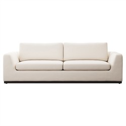 Stanley Modern Classic Cream Crypton Sofa - 98"