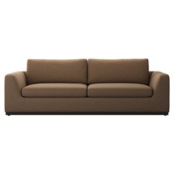 Stanley Modern Classic Brown Crypton Sofa - 98"