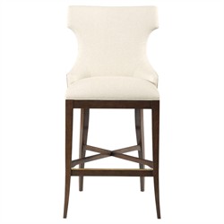 Addison Updated Traditional Vanilla Performance Charcoal Wood Counter Stool