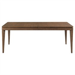 Laramie Modern Classic Brown Wood Extendable Rectangular Dining Table - 78-122"