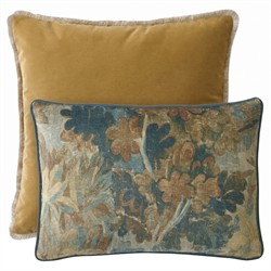kno クッション リッチグリーン Kierra Updated Traditional Green Mohair Fringe Throw Pillow