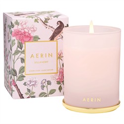 AERIN Villandry Modern Classic Pink Frosted Glass Scented Candle