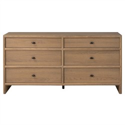 Melanie Updated Traditional Brown Oak Dresser | Kathy Kuo Home