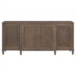 Melrose French Country White Marble Mink Wood Sideboard Standard