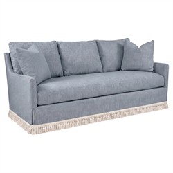 Cisco Home Loft Modern Classic Cream Cotton Upholstered Sofa - 84