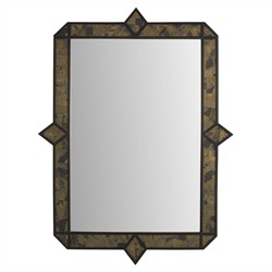 Yael French Country Antique Gold Leaf Rectangular Mirror Large (41