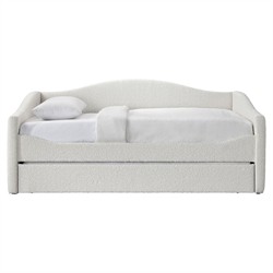 その他 Daybed Malta II Cream Paloma Modern Classic Cream Boucle Trundle Daybed | Kathy Kuo Home
