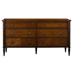 french modern dresser Marseille French Bordeaux Brown Wood Dresser