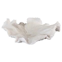 John-Richard Isla Coastal Beach Cream Rippled Wave Decorative Bowl