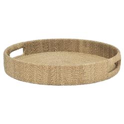 Palecek Monarch Coastal Wrapped Rope Seagrass Round Tray - S