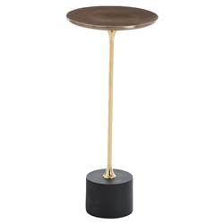 Fitz Retro Modern Mixed Metal Brass Iron Drink Table