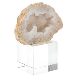 John-Richard Split Natural Geode Crystal Box Sculpture