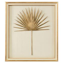 John-Richard Palmetto Frond II Nature Gold Frame Mixed Media