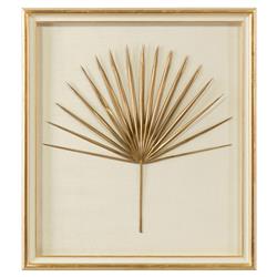 John-Richard Palmetto Frond I Nature Gold Frame Mixed Media