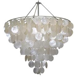 Serena Capiz Shell Chandelier - 28.25D
