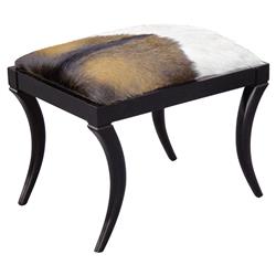 Neta Black Saber Goat Hide Stool