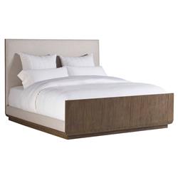 Winter Loft Rustic Teak Herringbone Bed  King