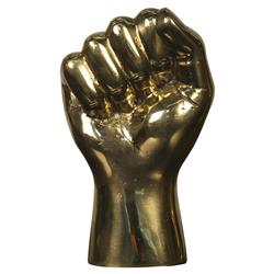Farella Brass The Allegiance Fist Hand Sculpture