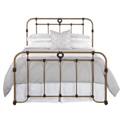 Corse French Country Aged Brass Iron Bed - Full