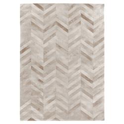 Natural Hide Modern Classic Chevron Pattern Beige Rug - 5&#39;x8&#39;