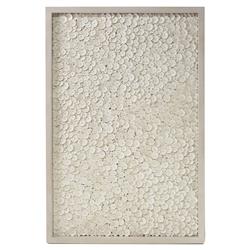 Palecek Amalia Coconut Shell Beads Nature Beige Frame Mixed Media