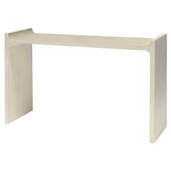 Palecek Harper Modern Classic Beige Faux Shagreen Top Rectangular Console Table