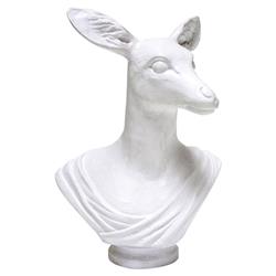 Athena Modern Classic Doe White Resin Sculpture|