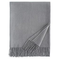 Sferra Dorsey Modern Classic Silver Cashmere Throw Blanket