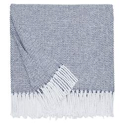 Sferra Modern Terzo Navy Throw Blanket